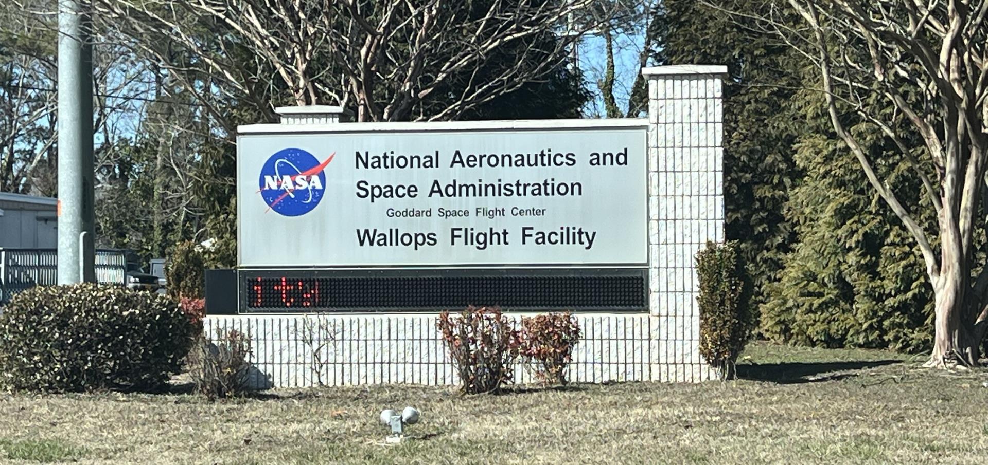 Wallops Flight Facility Sign